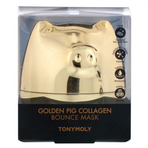 Tony Moly, Golden Pig, маска с коллагеном, 80 мл (2,70 жидк. унции)