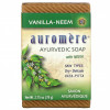 Auromere, Ayurvedic Soap, with Neem, Vanilla-Neem, 2.75 oz (78 g)