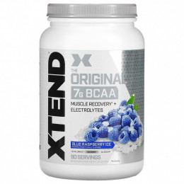 Xtend, The Original, 7 г аминокислот с разветвленной цепью (BCAA), со вкусом голубой малины, 1,26 кг (2,78 фунта)