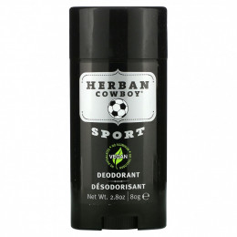 Herban Cowboy, Sport, дезодорант с максимальной защитой, 2,8 унции (80 г)