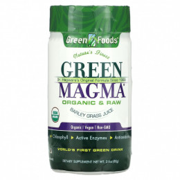 Green Foods, Green Magma, сок из зеленых побегов ячменя в порошке, 80 г (2,8 унции)