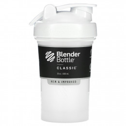 Blender Bottle, Classic With Loop, классический шейкер с петелькой, белый 600 мл (20 унций)