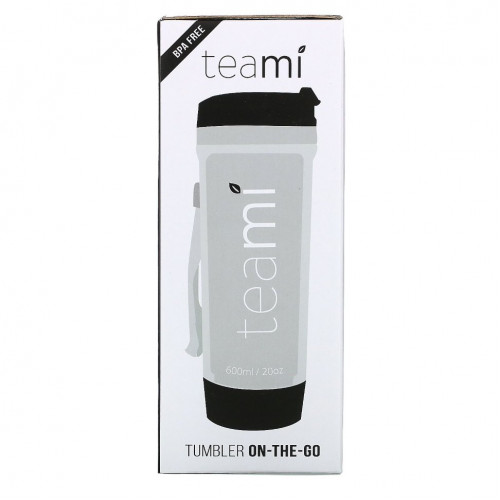 Teami, Tumbler On-the-Go, Black, 20 oz