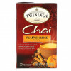 Twinings, Chai, чай со специями, пикантная тыква, 20 чайных пакетиков, 40 г (1,41 унции)