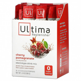 Ultima Replenisher, Электролитный порошок, вишня и гранат, 20 пакетиков по 3,4 г (0,12 унции)