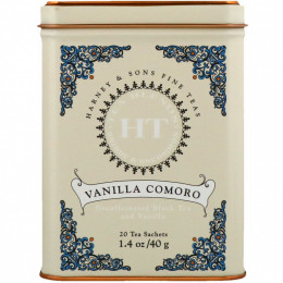 Harney & Sons, HT Tea Blend, чай со вкусом коморской ванили, 20 чайных саше, 40 г (1,4 унции)