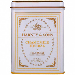 Harney & Sons, Качественные сорта чая, ромашковый травяной чай, 20 саше, 26 г (0,9 унции)