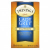 Twinings, Lady Grey, черный чай, без кофеина, 20 чайных пакетиков, 40 г (1,41 унции)