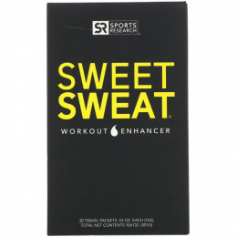 Sports Research, Sweet Sweat Workout Enhancer, 20 дорожных пакетиков, 15 г (0,53 унции)