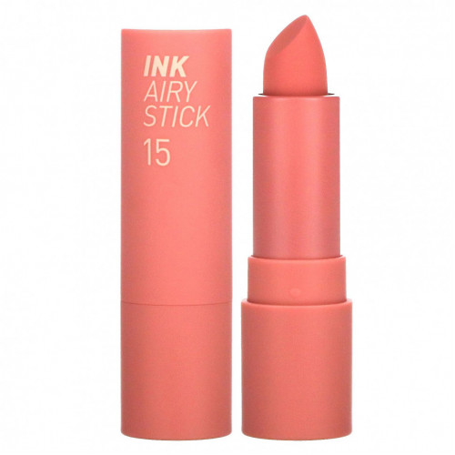 Peripera, Ink Airy Velvet Stick, 15 мутных роз, 3,6 г (0,12 унции)