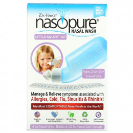 Nasopure, Носовые Wash System, Little Squirt Kit, 1 комплект