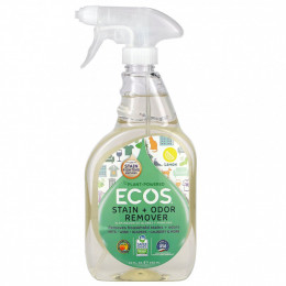 Earth Friendly Products, Ecos, Средство для удаления пятен и запахов, лимон, 22 жидких унции (650 мл)