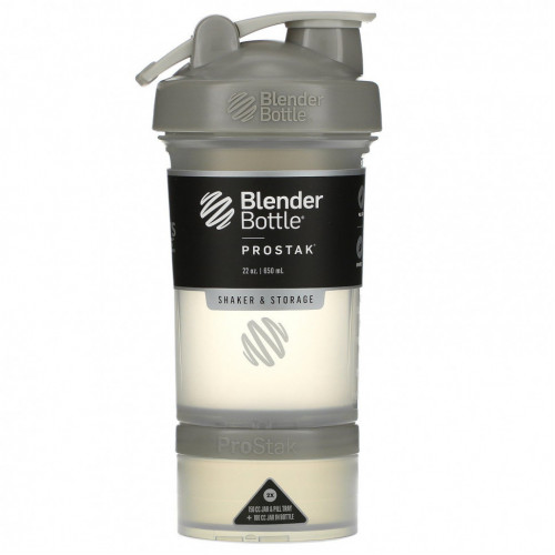 Blender Bottle, ProStak, галечно-серый, 650 мл (22 унции)