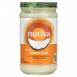 Nutiva, Органическое кокосовое масло, рафинированное, 23 жидких унций (680 мл)