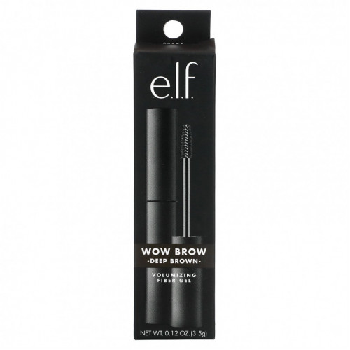 E.L.F., Wow Brow Gel, гель для бровей, темно-коричневый, 3,5 г (0,12 унции)