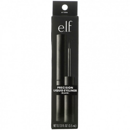 E.L.F., Precision Liquid Eyeliner, черная, 3,5 мл (0,13 жидк. Унции)