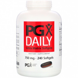 Natural Factors, PGX Daily, мягкие желатиновые капсулы с матрицей сверхвысокого качества, 750 мг, 240 мягких желатиновых капсул