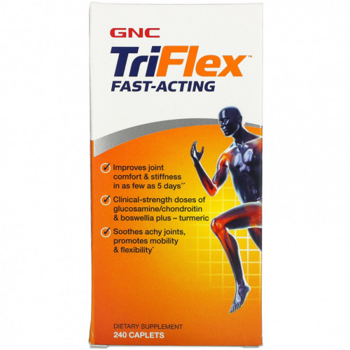 GNC, TriFlex, быстродействующий, 240 капсул