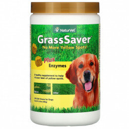 NaturVet, GrassSaver Plus Enzymes для собак, 240 жевательных таблеток, 480 г (16,9 унции)