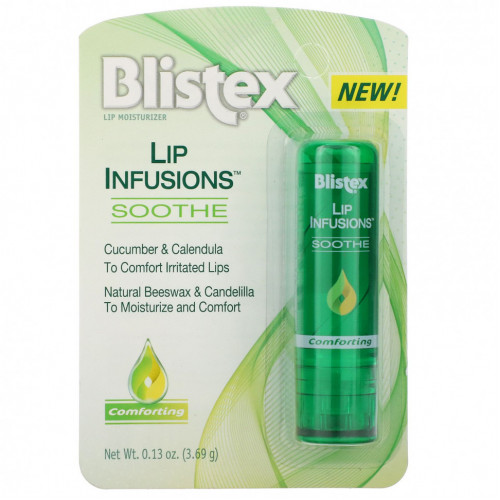 Blistex, Lip Infusions, увлажняющее средство для губ, успокаивающее, 3,69 г (0,13 унции)