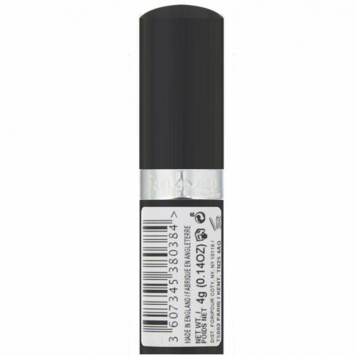 Rimmel London, Lasting Finish, стойкая губная помада, оттенок 002 «Конфетка», 4 г