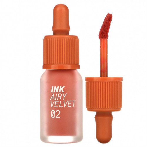 Peripera, Тинт для губ Ink Airy Velvet, 02 Selfie Orange Brown, 4 г (0,14 унции)