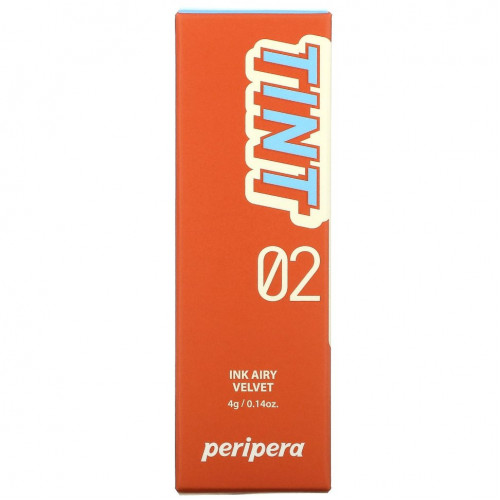 Peripera, Тинт для губ Ink Airy Velvet, 02 Selfie Orange Brown, 4 г (0,14 унции)