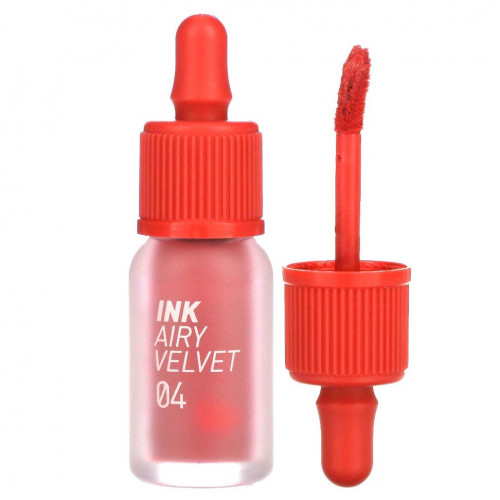 Peripera, Тинт для губ Ink Airy Velvet Lip Tint, 04 Pretty Pink, 4 г (0,14 унции)