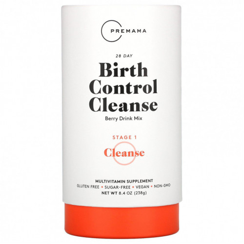 Premama, 28 Day Birth Control Cleanse, Berry Drink Mix, Stage 1, 8.4 oz ( 238 g)