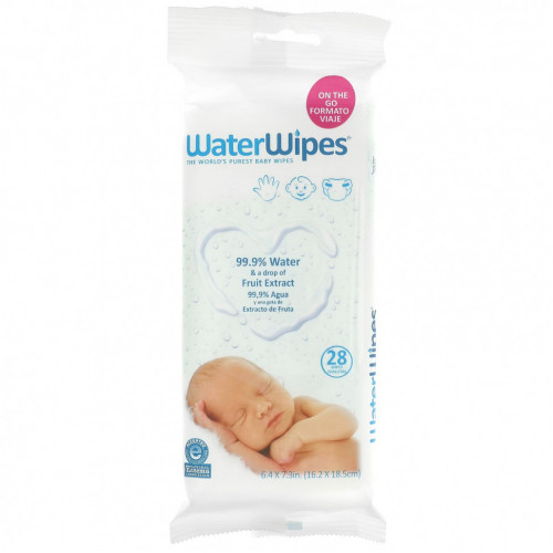 WaterWipes, Детские салфетки, 28 салфеток