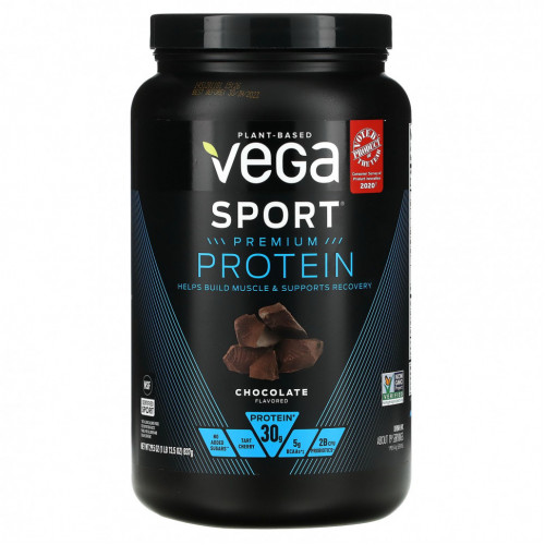 Vega, Sport Performance, протеиновый порошок, шоколадный вкус, 837 г (29,5 унции)