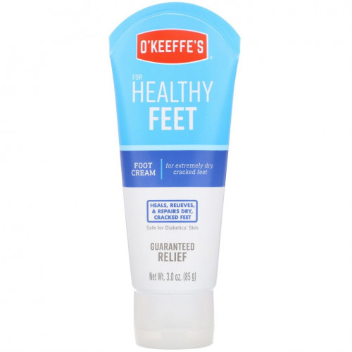 O'Keeffe's, Healthy Feet, крем для ног, без запаха, 3 унц. (85 г)