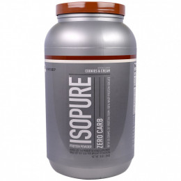 Isopure, Zero Carb, протеиновый порошок со вкусом печенья и крема, 1,36 кг (3 фунта)