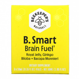 Beekeeper's Naturals, B. Smart Brain Fuel, 3 флакона по 10 мл (0,35 жидк. унции)