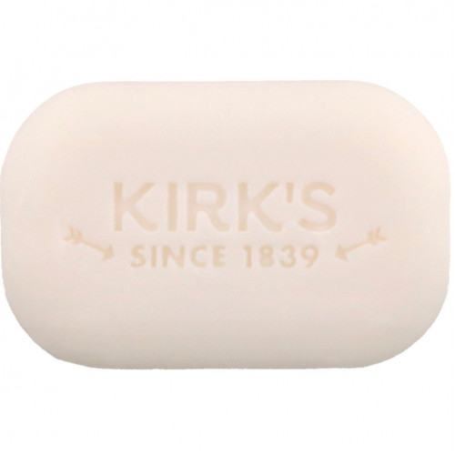 Kirk's, Gentle Castile Soap Bar, Original Fresh Scent, 3 Bars, 4 oz (113 g) Each