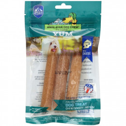 Himalayan Pet Supply, Himalayan Dog Chew, Yum, лакомство для собак любого размера, среднее, с сыром, 127,5 г (4,5 унции)