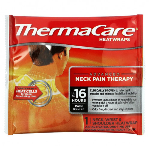 ThermaCare, Advanced Neck Pain Therapy, 3 Neck, Wrist & Shoulder Heatwraps