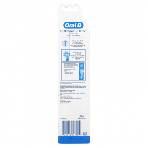 Oral-B, CrossAction Clinical Power Toothbrush, черная`` 1 зубная щетка