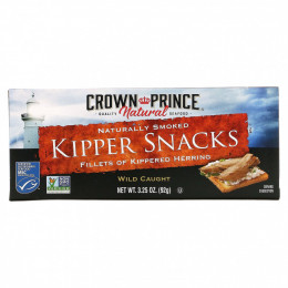 Crown Prince Natural, Закуска из копченой селедки, натуральное копчение, 3,25 унции (92 г)