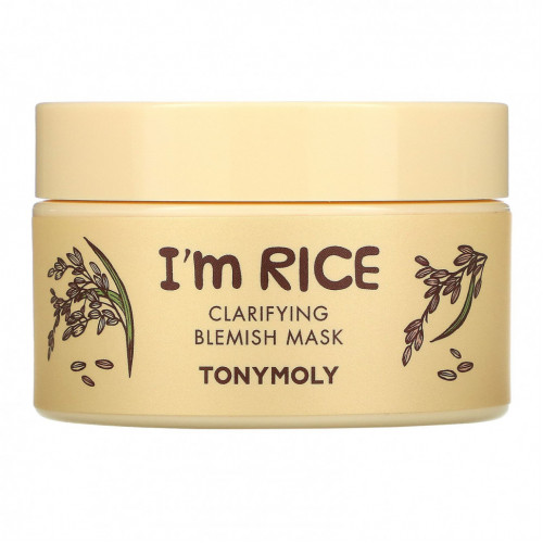 Tony Moly, I'm Rice, очищающая маска от пятен, 100 мл (3,38 жидк. Унции)