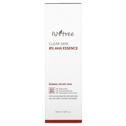 Isntree, Clear Skin 8% AHA Essence, эссенция, 100 мл (3,38 жидк. унции)