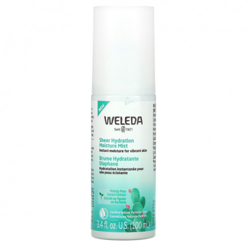 Weleda, Увлажняющий спрей Sheer Hydration Moisture Mist, 3,4 жидких унции (100 мл)