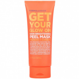 Formula 10.0.6, Get Your Glow On, Skin-Brightening Peel Mask, Papaya + Citrus, 3.4 fl oz (100 ml)