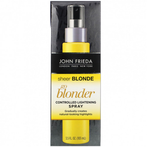 John Frieda, Sheer Blonde, Go Blonder, спрей для осветления волос в домашних условиях, 103 мл (3,5 жидк. унции)