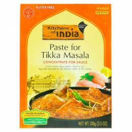 Kitchens of India, Паста для тикка-масалы, концентрат для соусов, средний, 3,5 унц. (100 г)