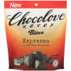 Chocolove, Bites, эспрессо в 55% темном шоколаде, 100 г (3,5 унции)