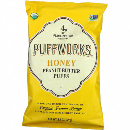 Puffworks, Шарики с арахисовой пастой, мед, 99 г (3,5 унции)