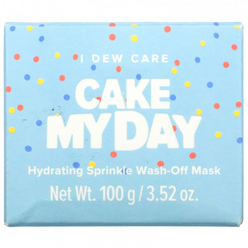 I Dew Care, Cake My Day, увлажняющая смываемая маска для лица, 100 г (3,52 унции)