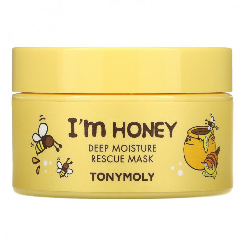 Tony Moly, I'm Honey, восстанавливающая маска для глубокого увлажнения, 100 г (3,52 унции)