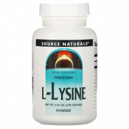 Source Naturals, L-лизин в порошке, 100 г (3,53 унции)